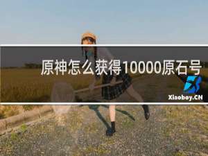 原神怎么获得10000原石号