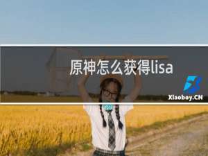 原神怎么获得lisa