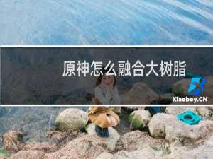 原神怎么融合大树脂