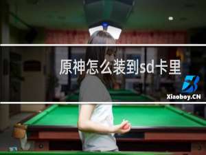 原神怎么装到sd卡里