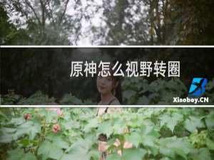 原神怎么视野转圈