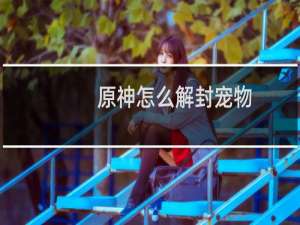 原神怎么解封宠物