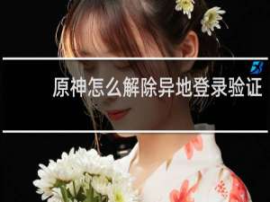 原神怎么解除异地登录验证