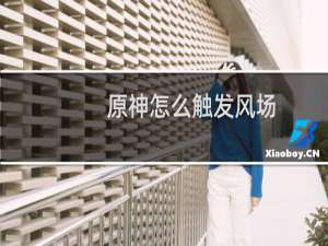 原神怎么触发风场