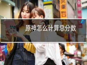 原神怎么计算总分数