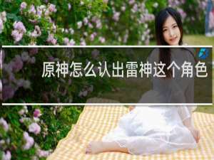 原神怎么认出雷神这个角色