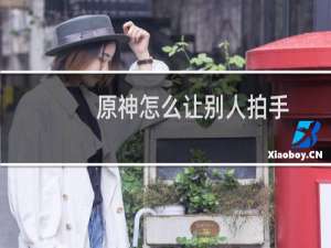 原神怎么让别人拍手