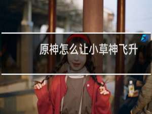原神怎么让小草神飞升
