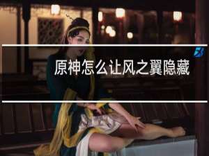 原神怎么让风之翼隐藏