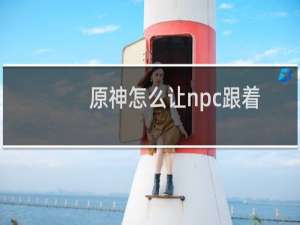 原神怎么让npc跟着