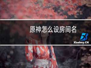 原神怎么设房间名