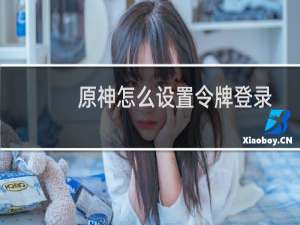原神怎么设置令牌登录