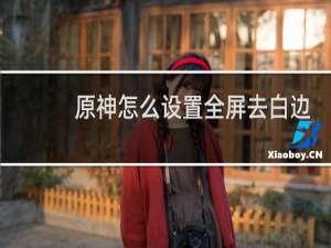 原神怎么设置全屏去白边