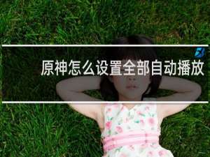 原神怎么设置全部自动播放