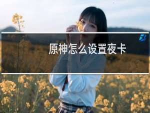 原神怎么设置夜卡