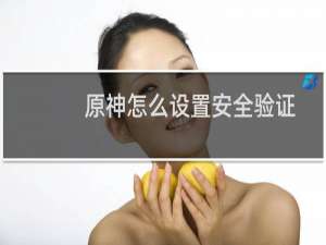 原神怎么设置安全验证
