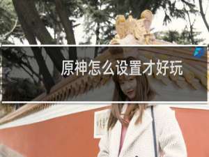 原神怎么设置才好玩