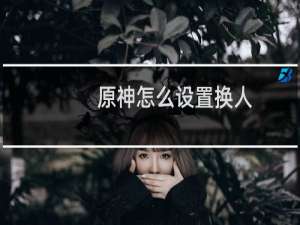 原神怎么设置换人