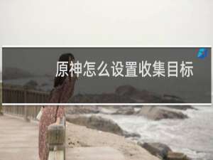 原神怎么设置收集目标