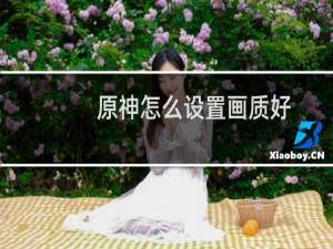 原神怎么设置画质好