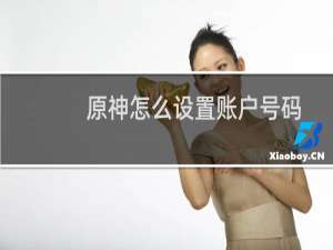 原神怎么设置账户号码