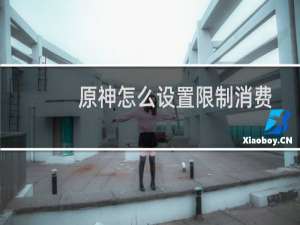 原神怎么设置限制消费