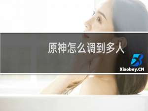 原神怎么调到多人