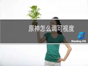 原神怎么调可视度