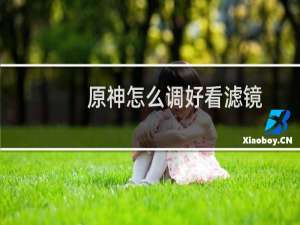 原神怎么调好看滤镜