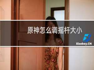 原神怎么调摇杆大小
