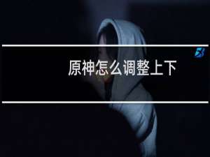 原神怎么调整上下