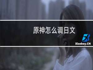 原神怎么调日文
