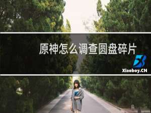 原神怎么调查圆盘碎片