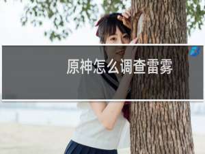 原神怎么调查雷雾