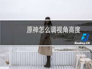 原神怎么调视角高度