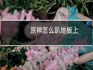 原神怎么趴地板上