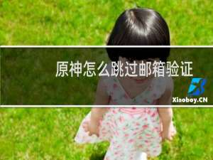 原神怎么跳过邮箱验证
