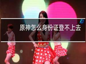 原神怎么身份证登不上去