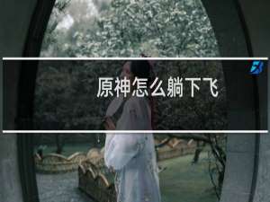 原神怎么躺下飞