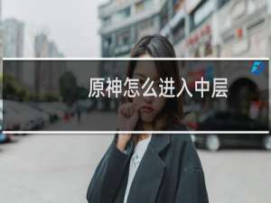 原神怎么进入中层