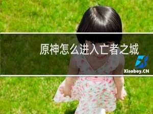 原神怎么进入亡者之城