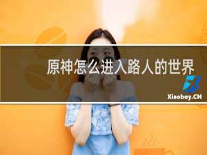 原神怎么进入路人的世界