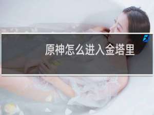 原神怎么进入金塔里