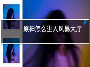 原神怎么进入风暴大厅