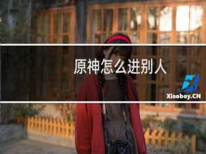 原神怎么进别人