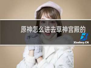 原神怎么进去草神宫殿的