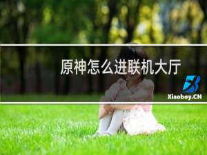 原神怎么进联机大厅