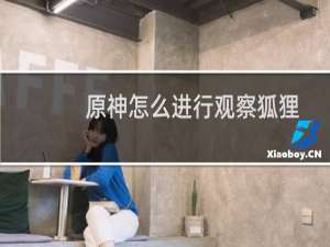 原神怎么进行观察狐狸