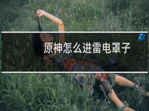 原神怎么进雷电罩子