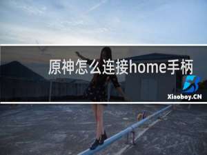 原神怎么连接home手柄